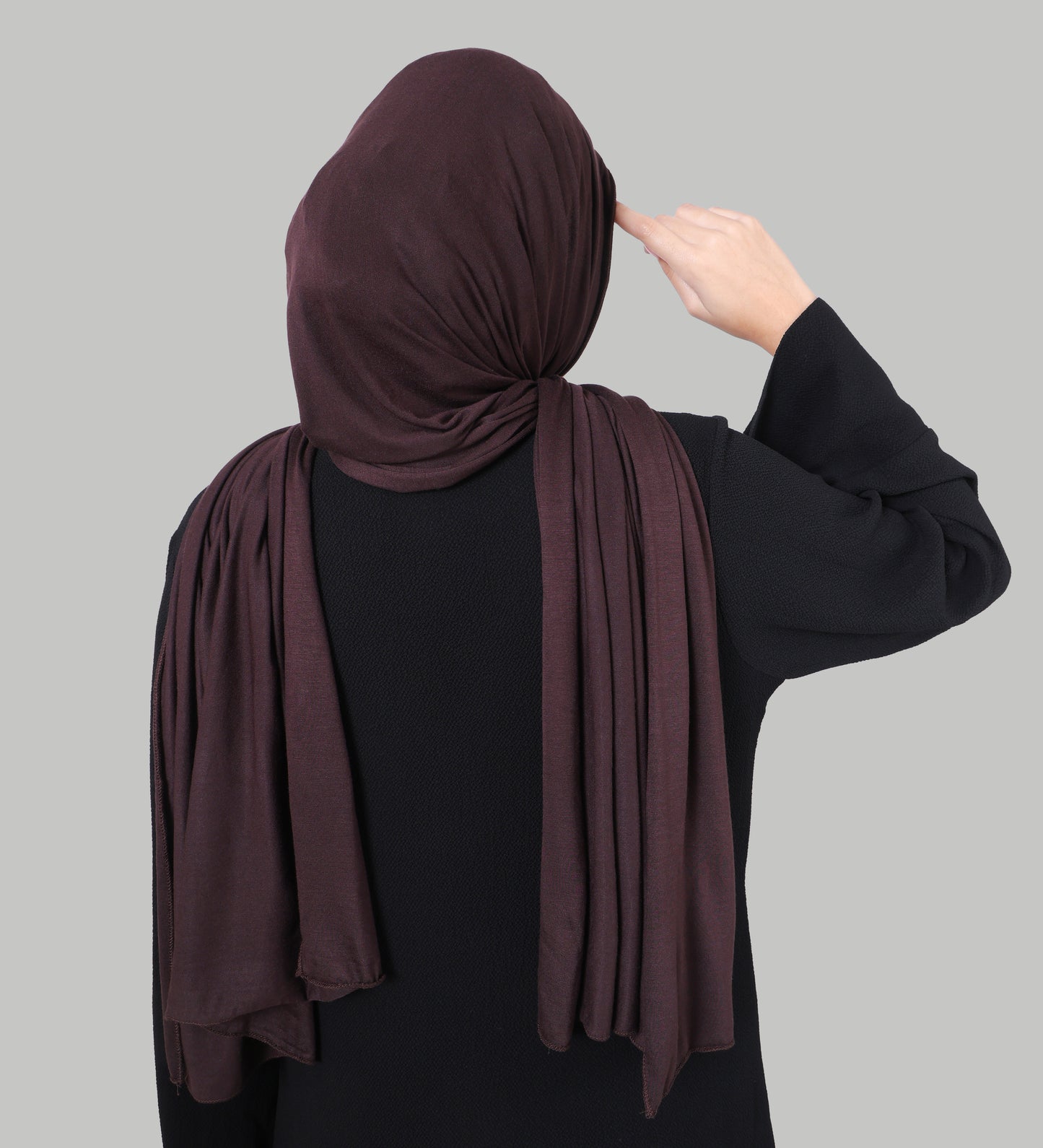 Premium Jersey Hijab - Dark Brown
