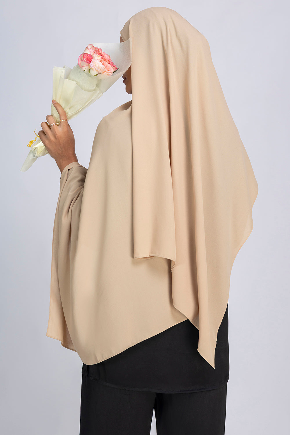 Opaque Chiffon Hijab - Beige