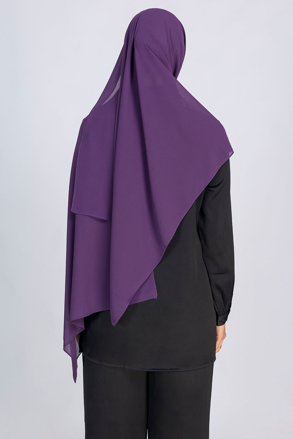 Premium Chiffon Hijab - EGGPLANT