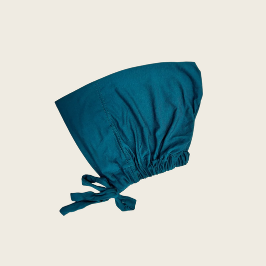 Bamboo Tie Back Hijab Cap - Dark Teal