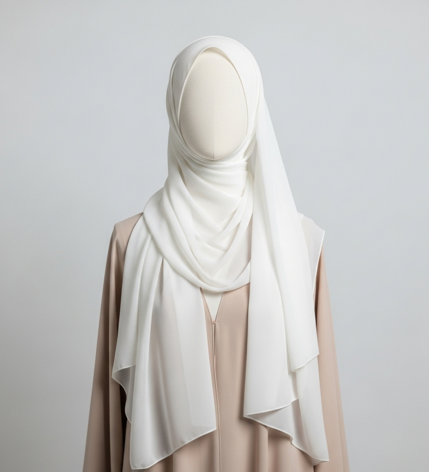 Premium Chiffon Hijab - White