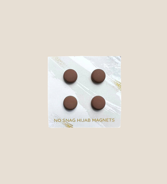 No–Snag Hijab Magnets- Chocolate Brown