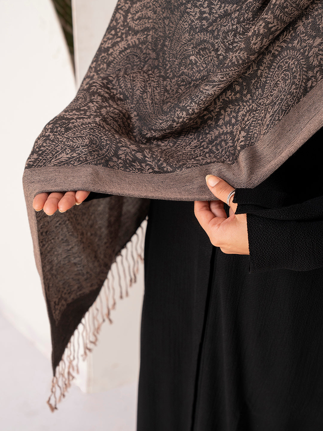 Classic Black Pashmina Hijab