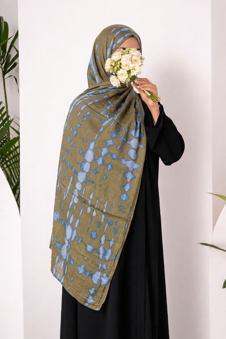 Ripple Modal Hijab - Khaki Moonlight