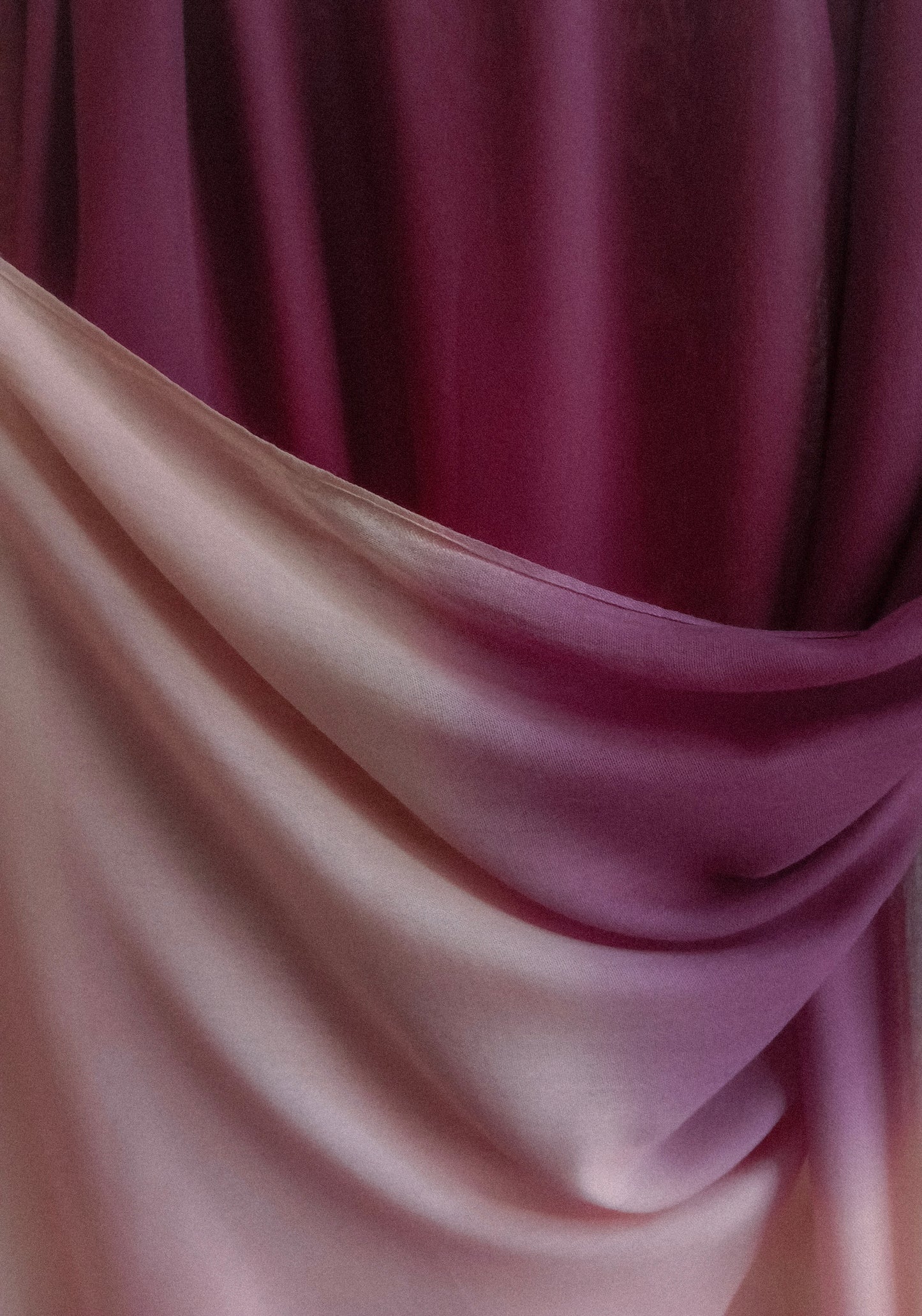 Modal Ombre Hijab- Rich Plum Mink