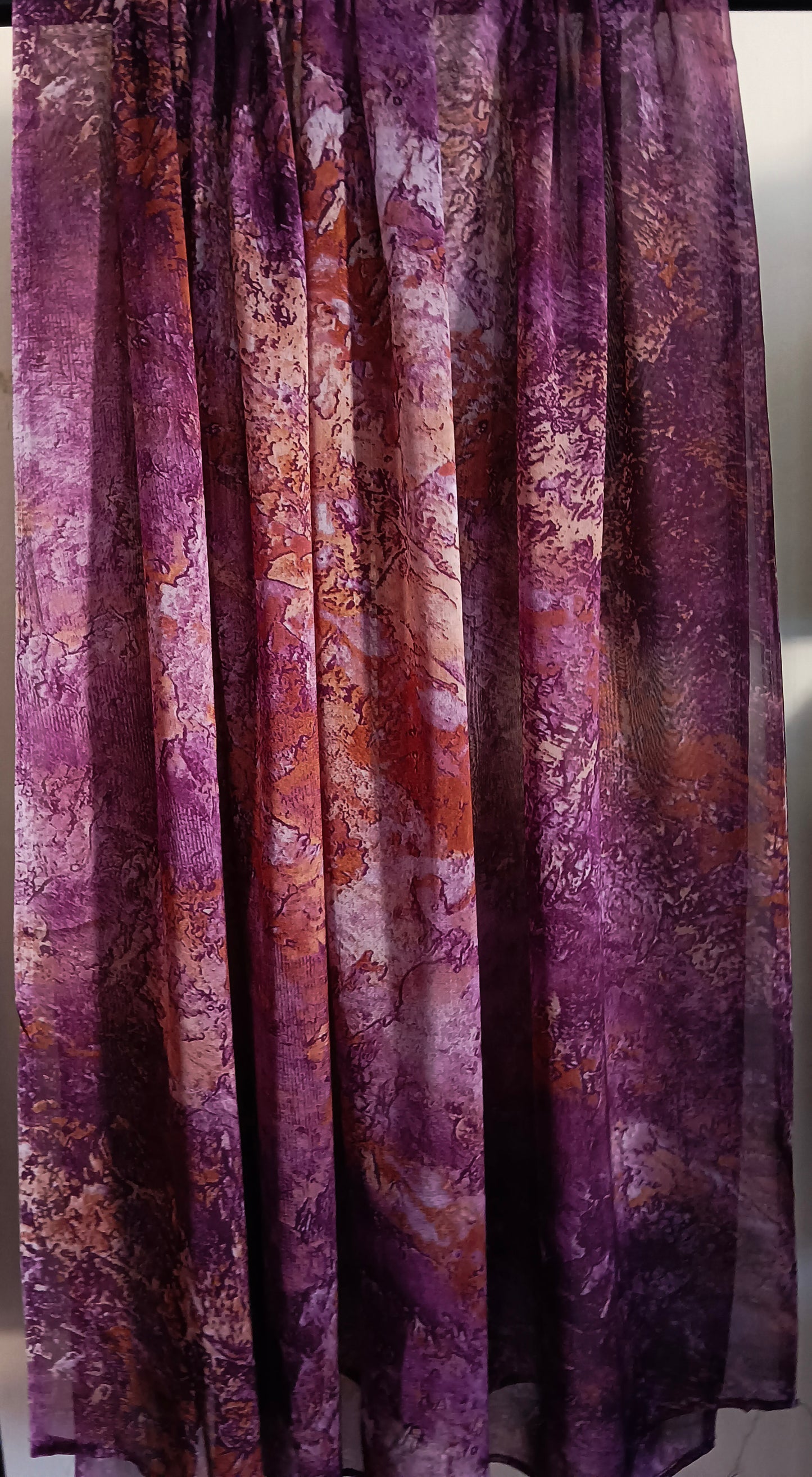WaterColour Print Silk Chiffon Hijab