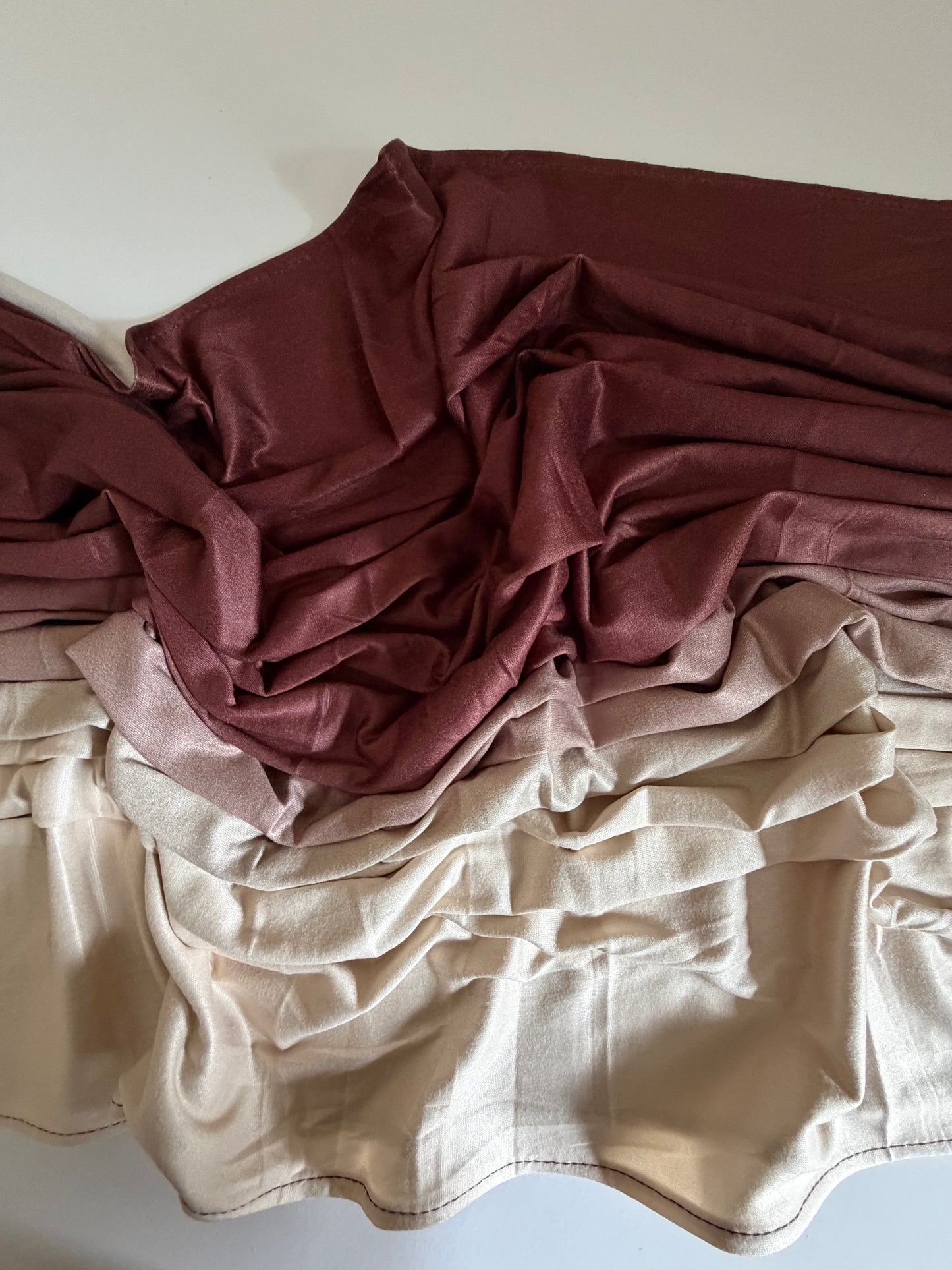 Ombre Jersey Hijab - Espresso Beige