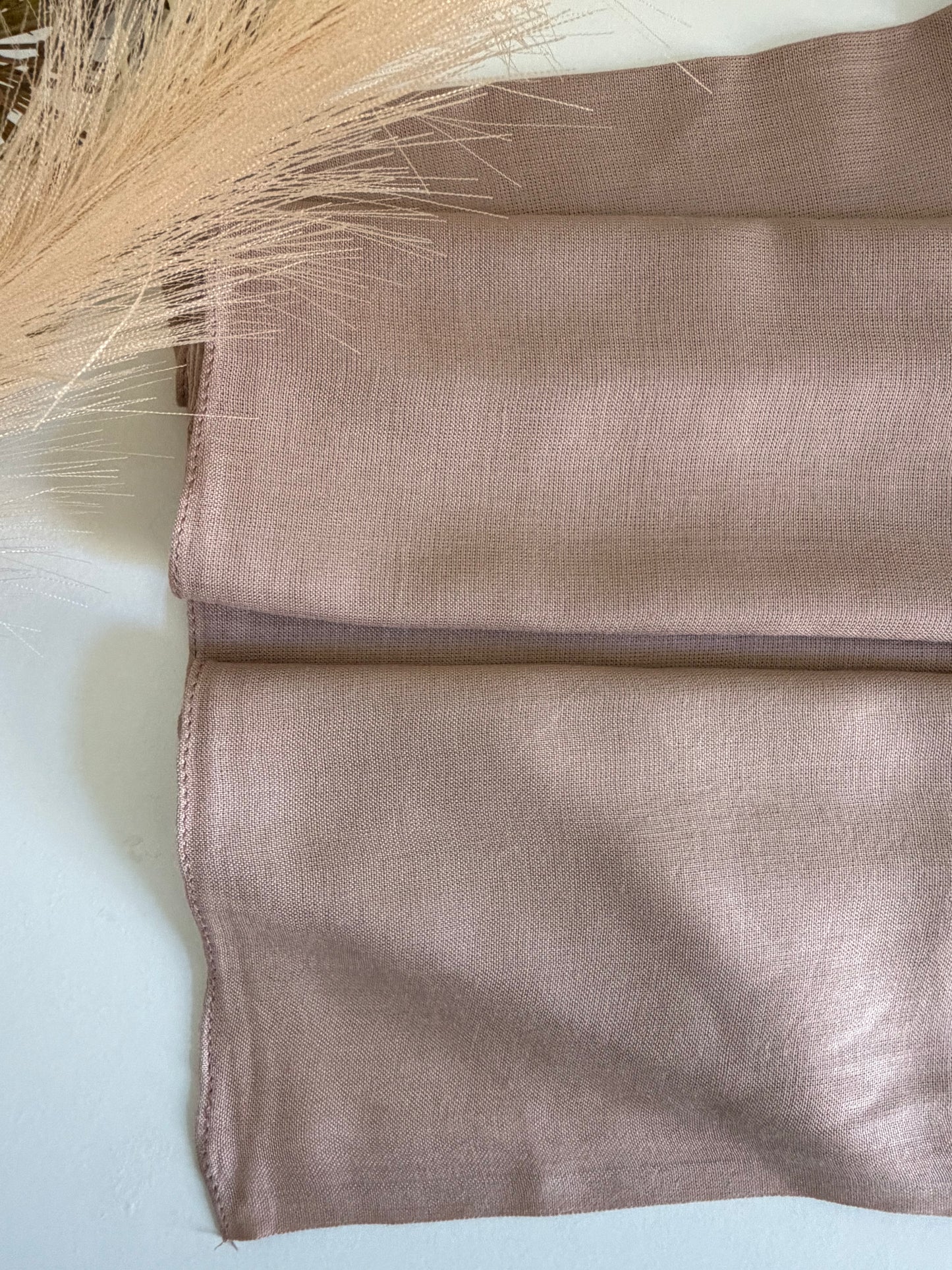 Tea Pink Rayon Hijab – Extra Large, Soft & Breathable