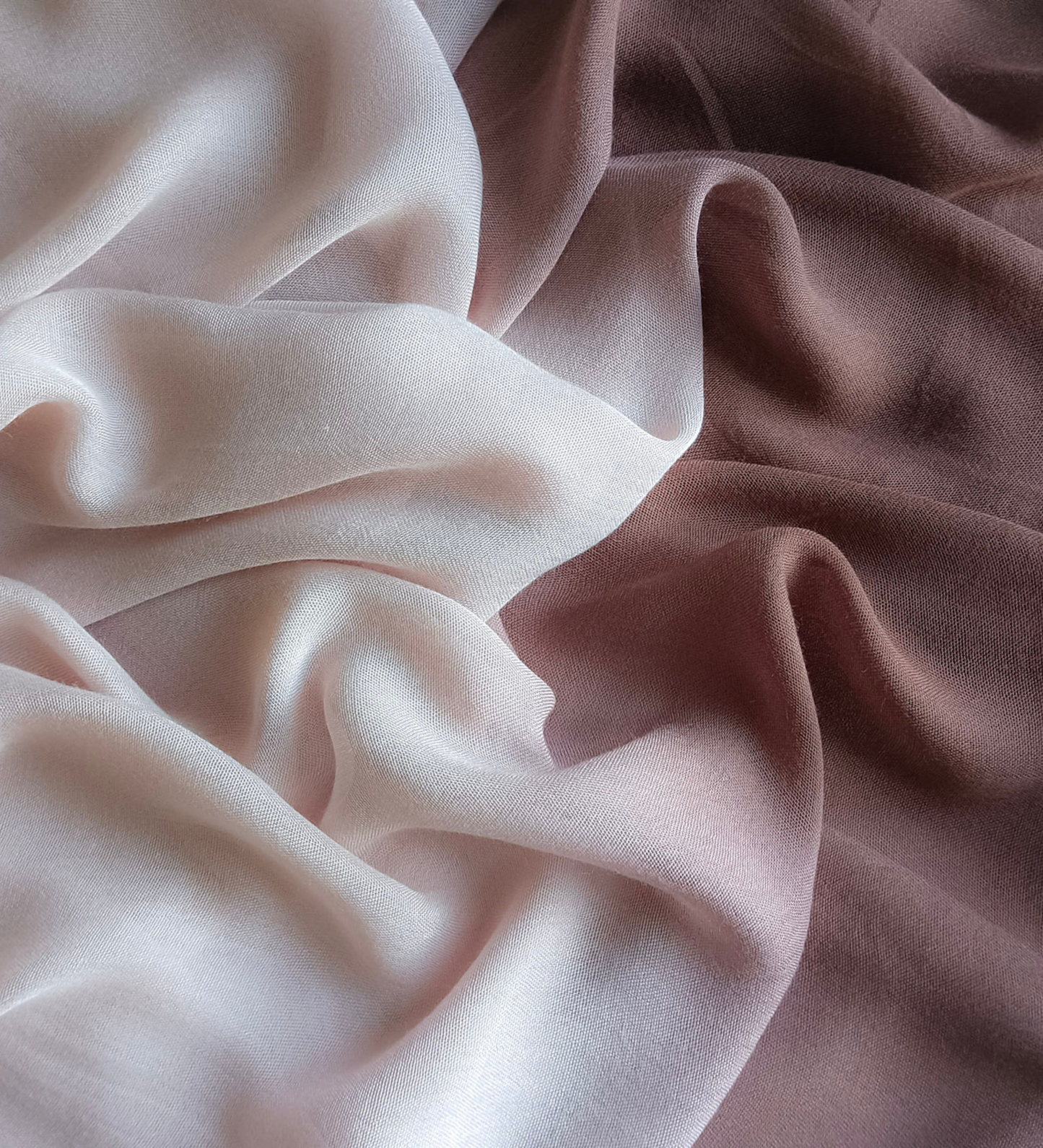 Lightweight brown modal tie-dye hijab for everyday wear