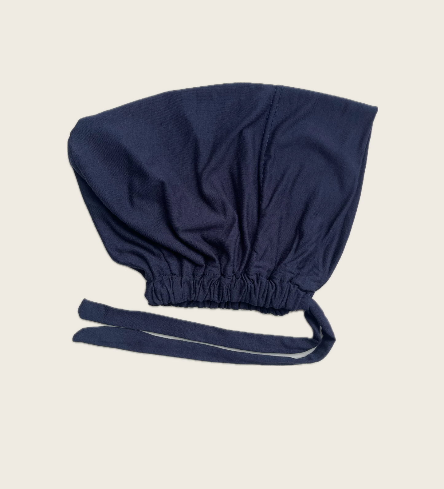 Bamboo Tie Back Hijab Cap - Navy