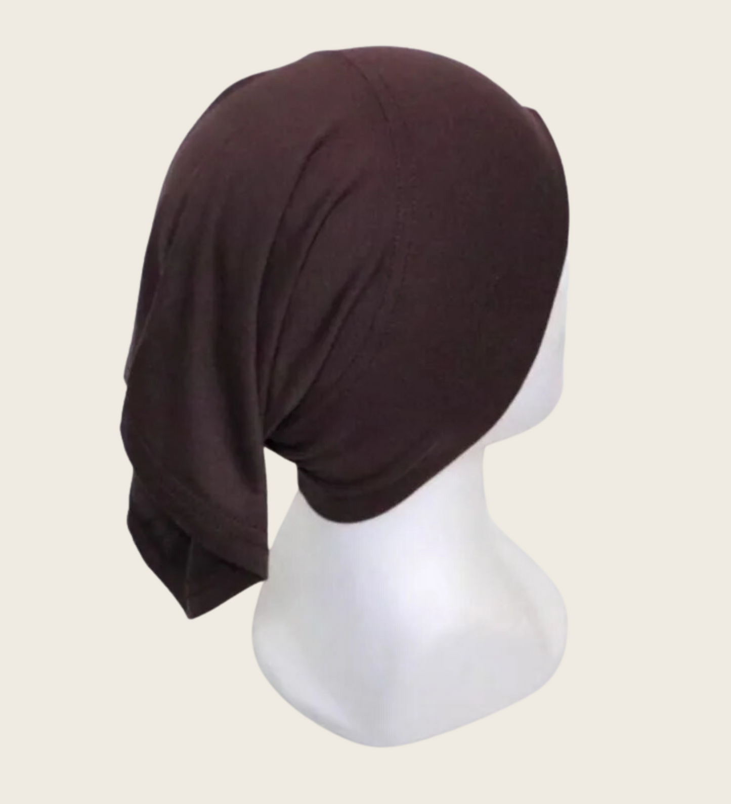 Bamboo Jersey Tube Cap- Dark Brown