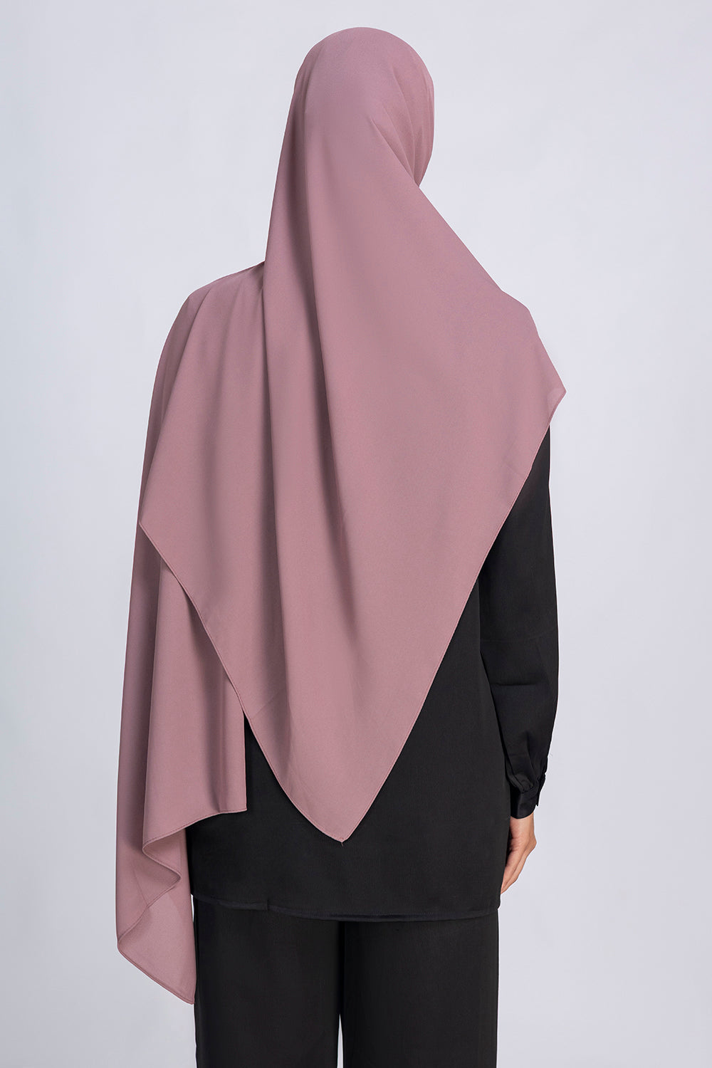 Opaque Chiffon Hijab- Dusty Purple
