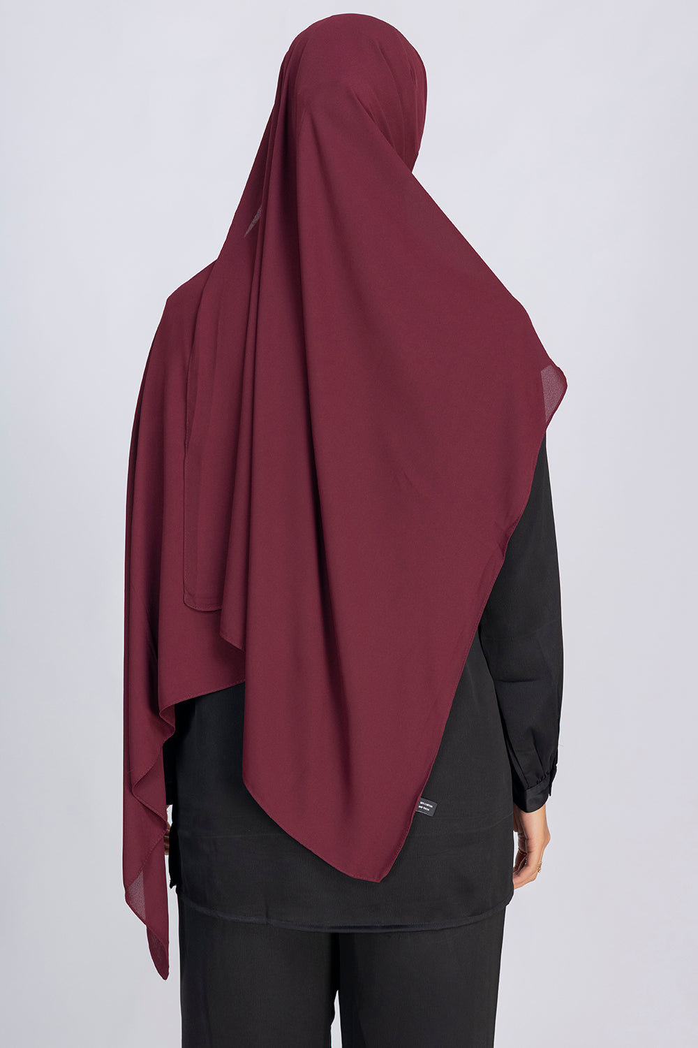 Opaque Chiffon Hijab- Plum