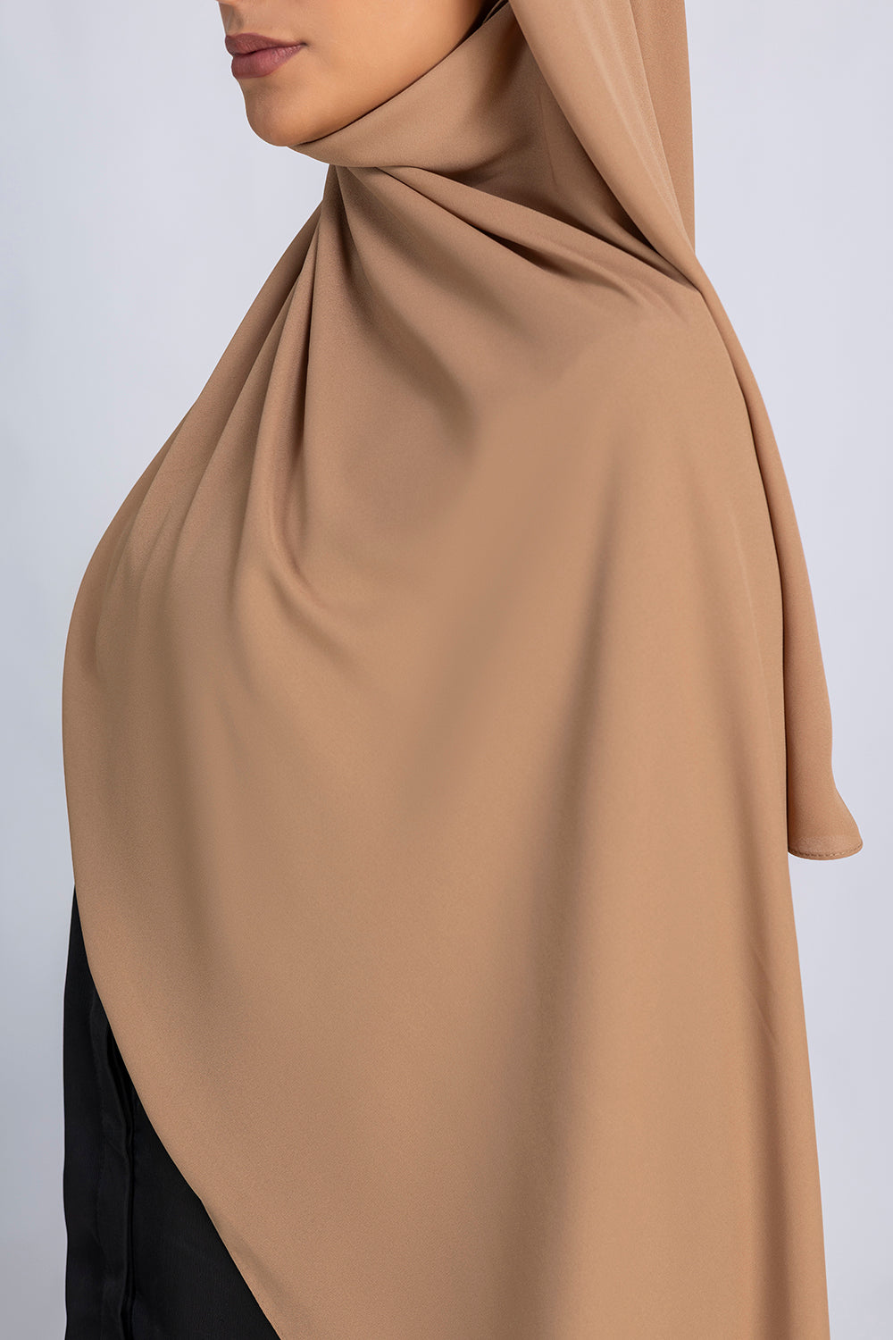 Opaque Chiffon Hijab- Mocha