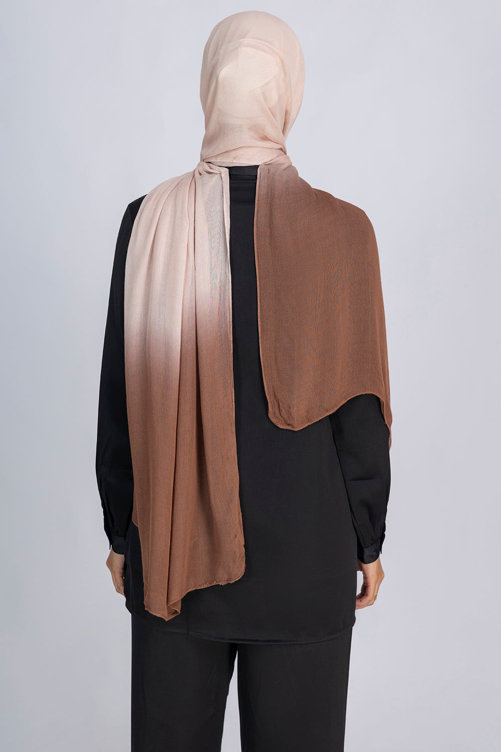 Modal Ombre Hijab- Wood Smoke