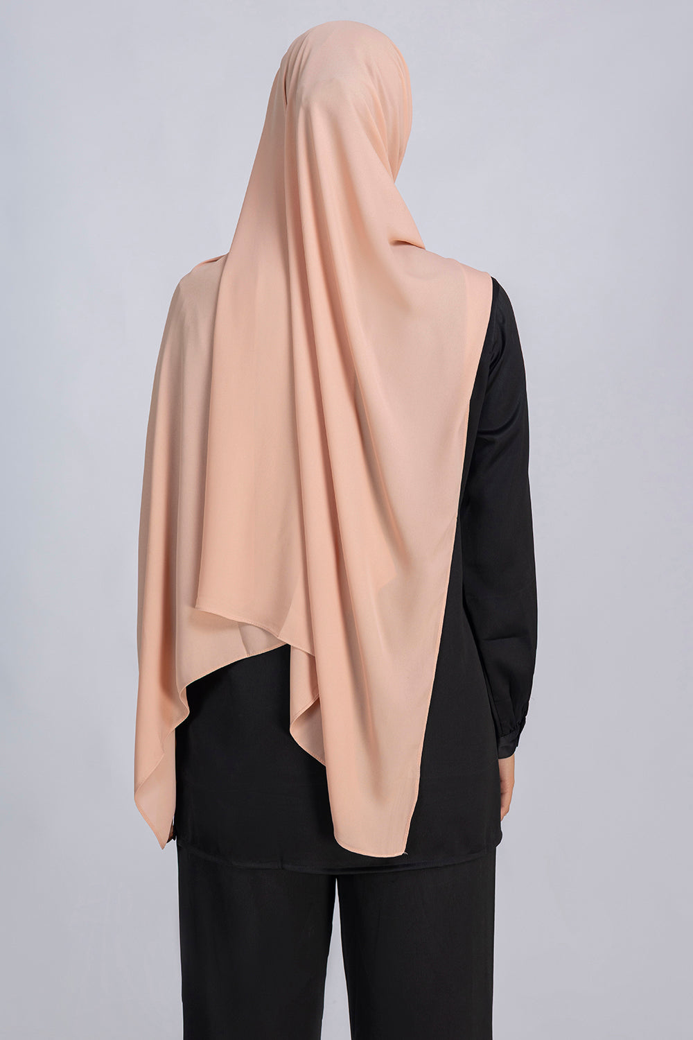 Opaque Chiffon Hijab- Nude