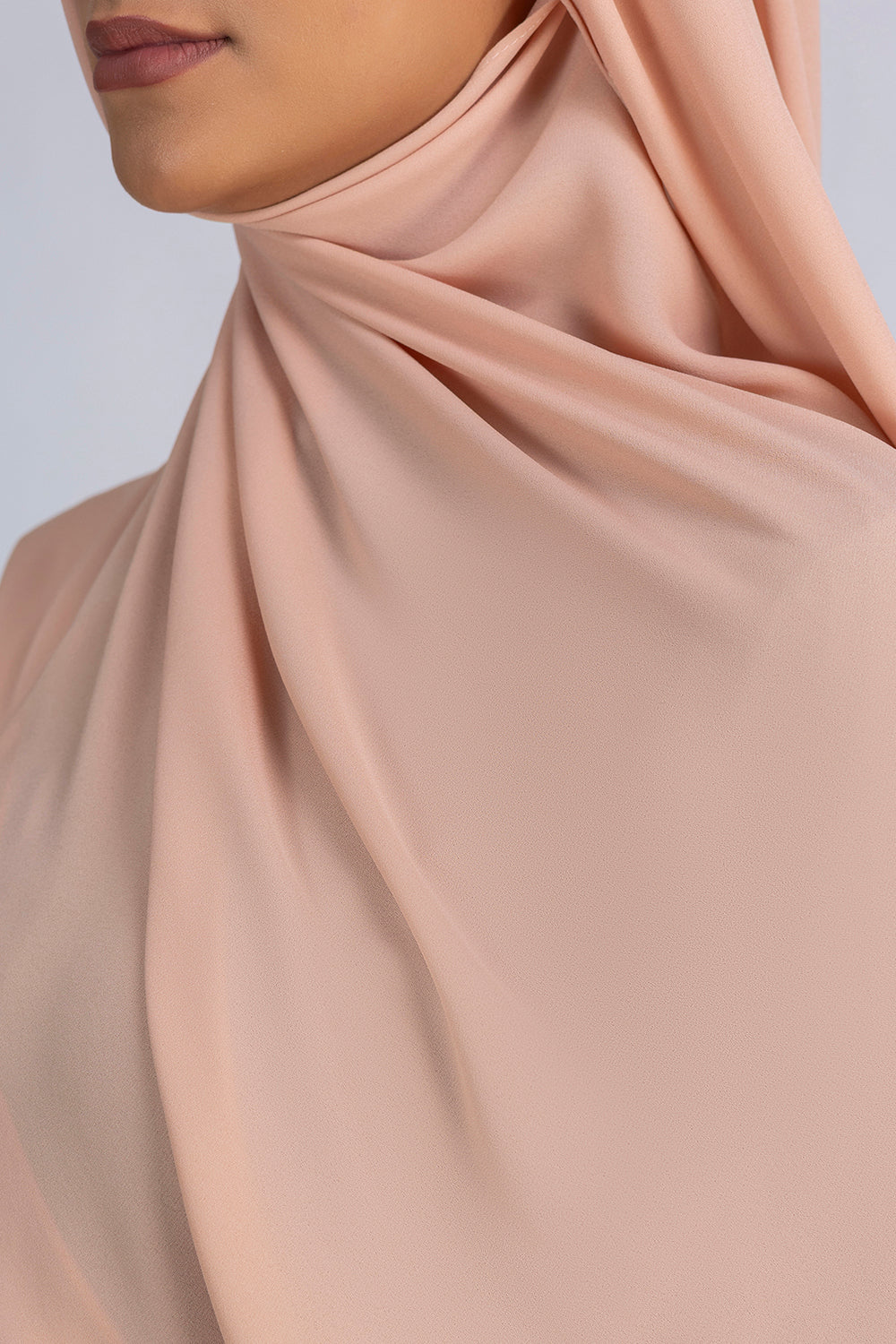 Opaque Chiffon Hijab- Nude
