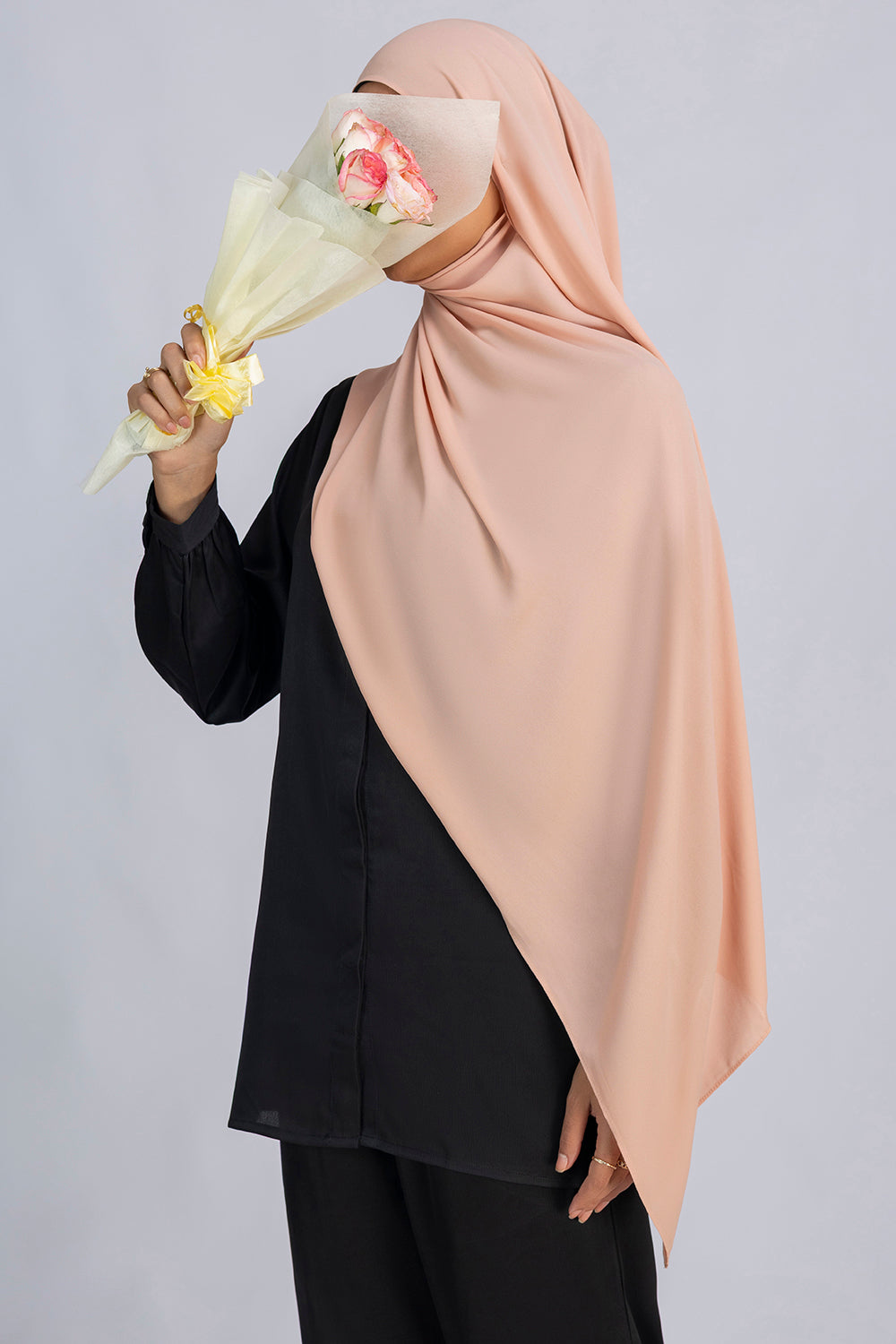 Opaque Chiffon Hijab- Nude