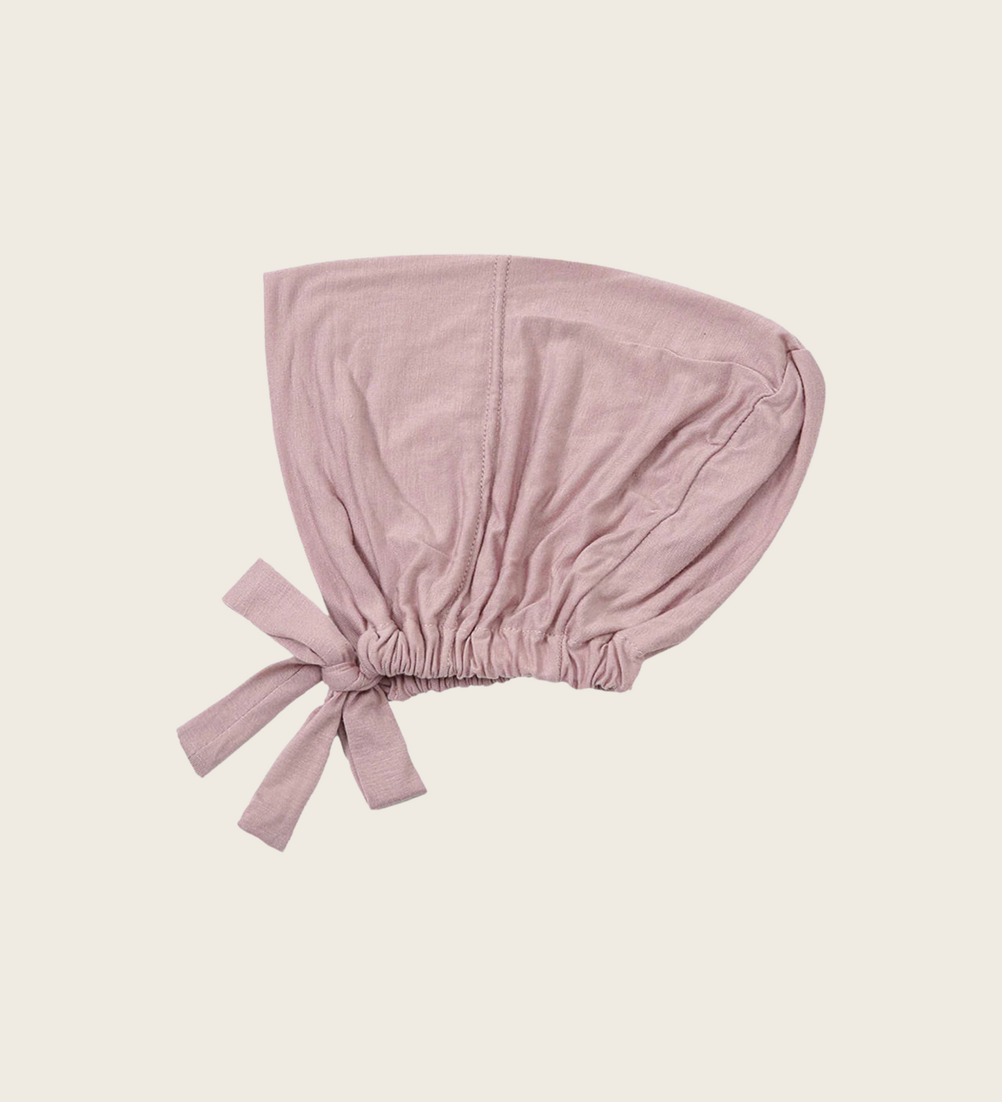Bamboo Tie Back Hijab Cap- Dusty Pink