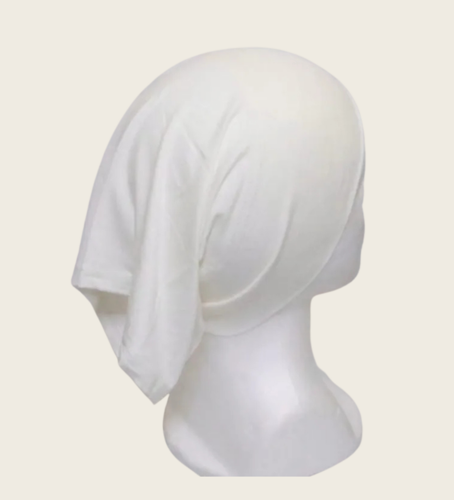 Bamboo Jersey Tube Cap- Off-White