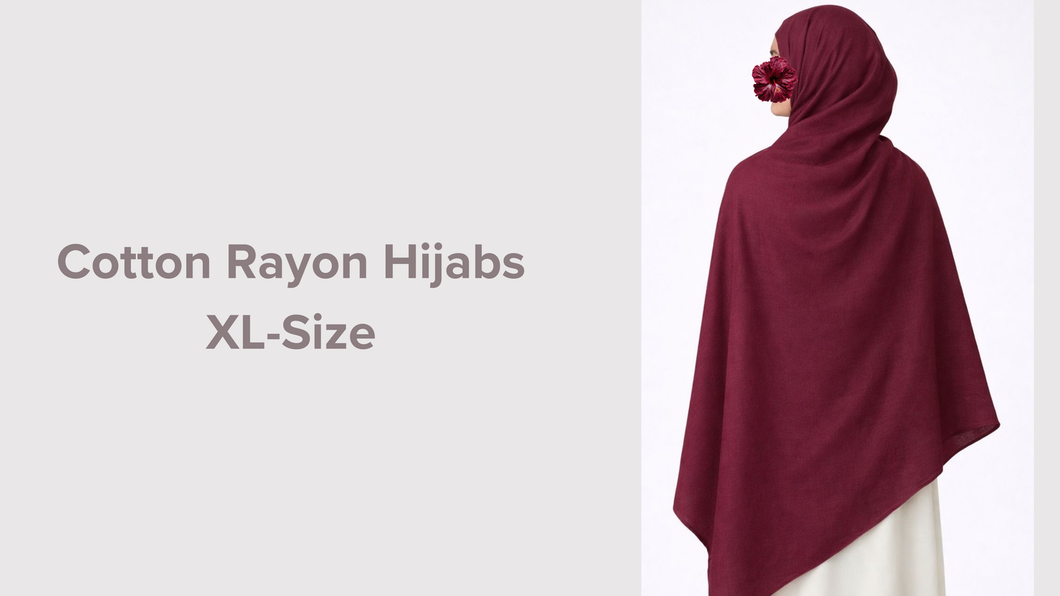 Premium Cotton Rayon Hijab - XL