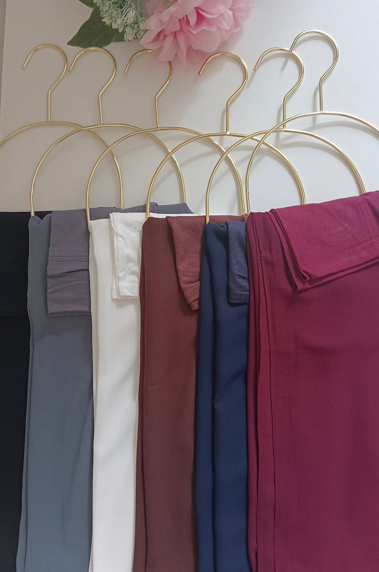 Premium Chiffon Hijab with Matching Cap Set