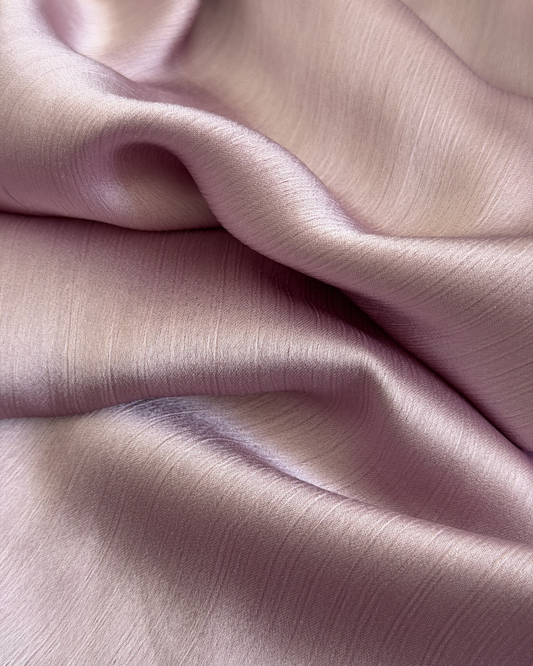 Muna Satin Crinkle Hijab - Dusty Pink