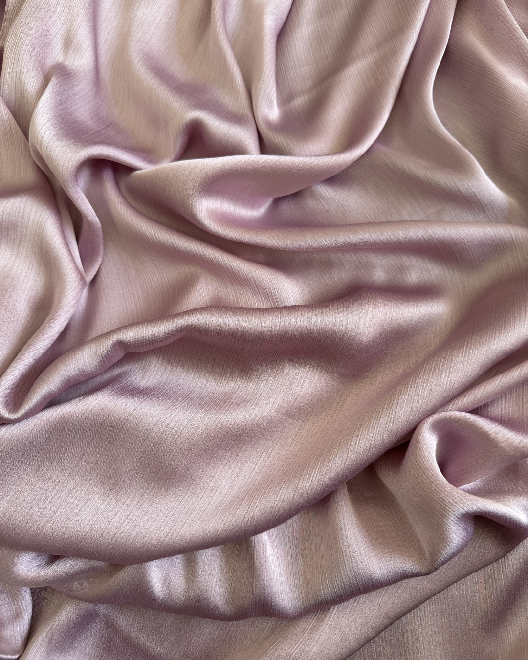 Muna Satin Crinkle Hijab - Dusty Pink