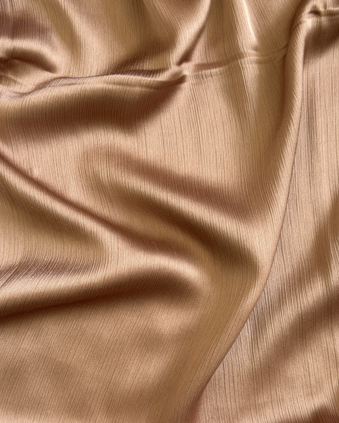 Muna Satin Crinkle Hijab - Mink