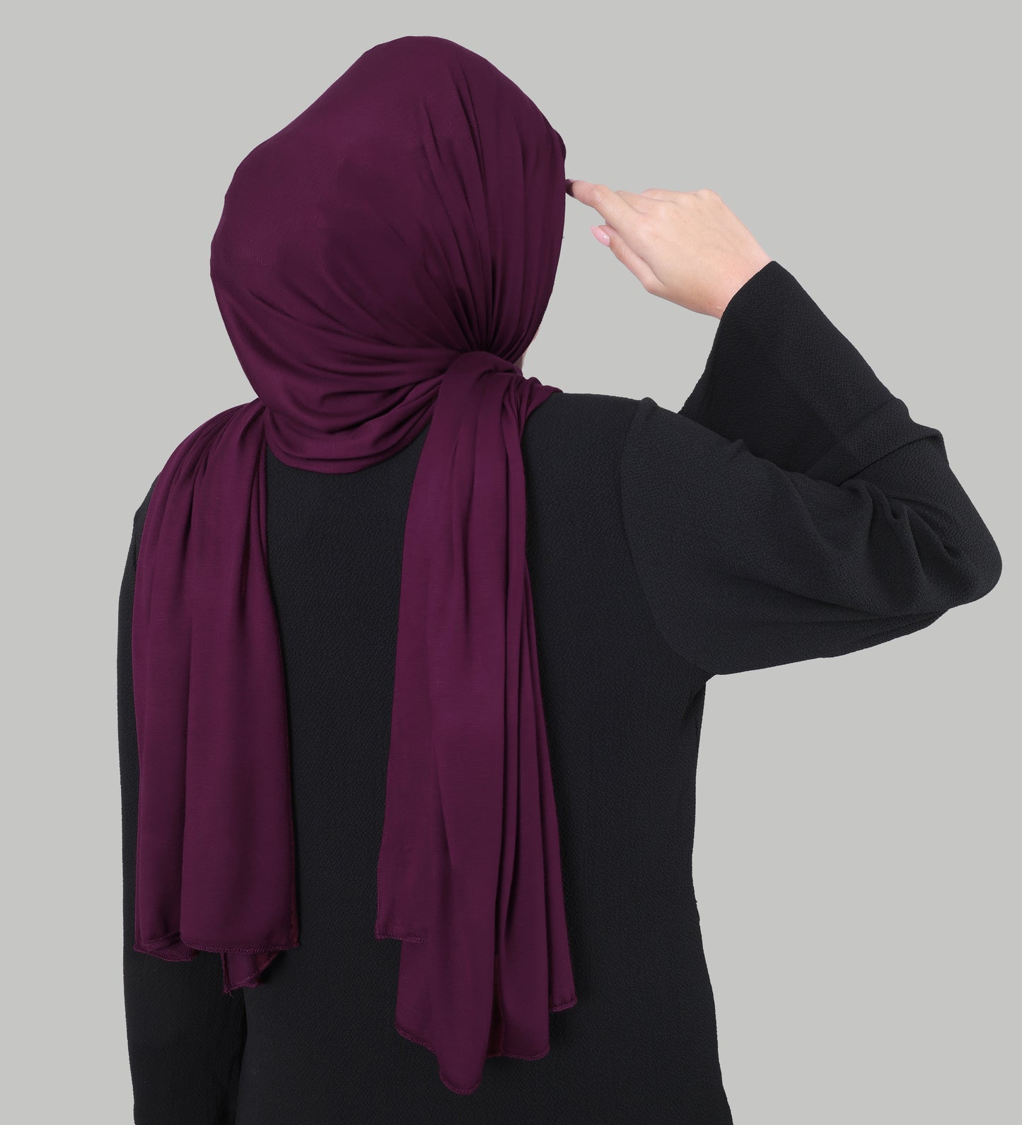 Premium Jersey Hijab - Deep Plum