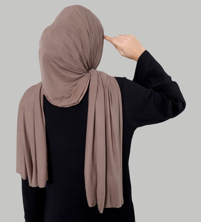 Premium Jersey Hijab - Taupe