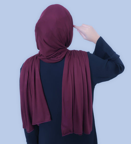Premium Jersey Hijabs - Burgundy