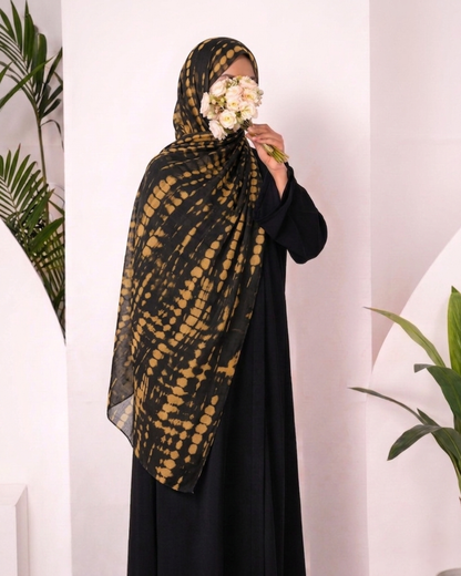 Ripple Modal Hijab - Mustard