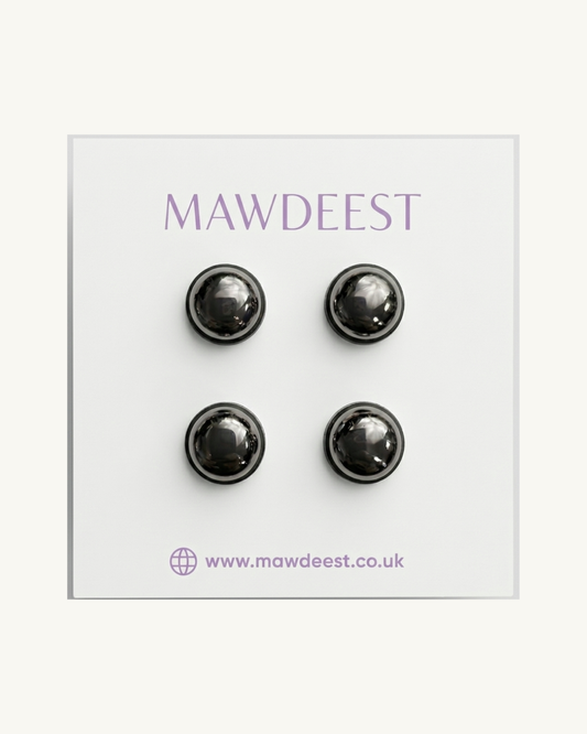 No–Snag Hijab Magnets- Metallic Black