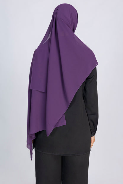 Premium Chiffon Hijab - EGGPLANT