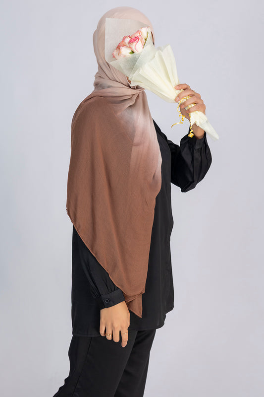 Modal Ombre Hijab- Wood Smoke