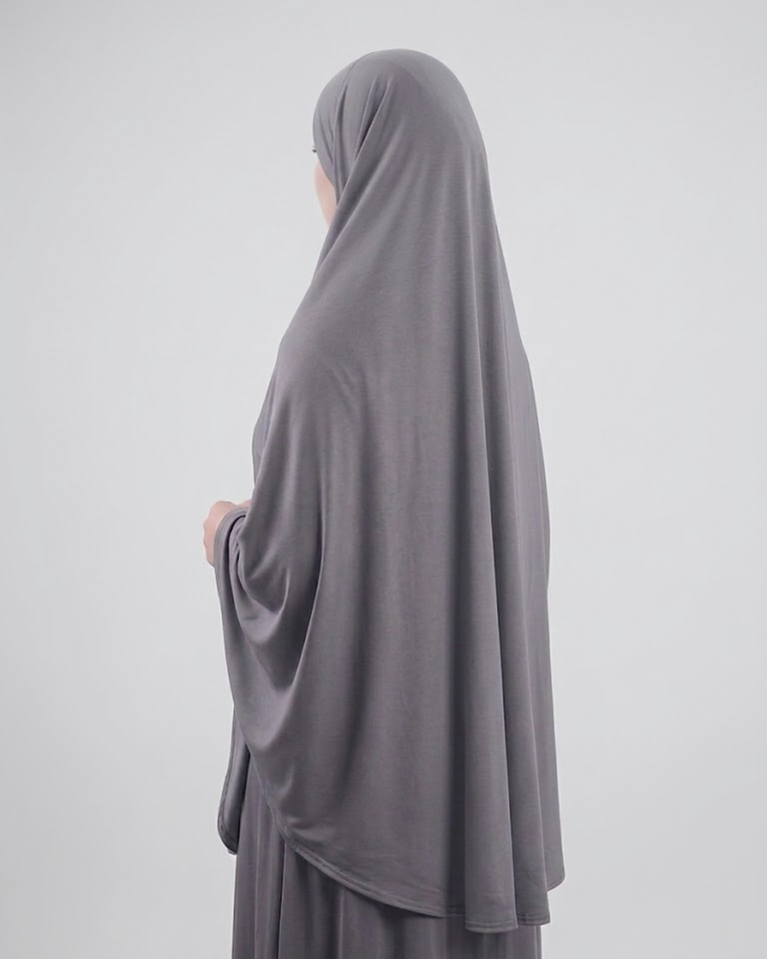 Dark Grey - Hijab & Convertible Niqab