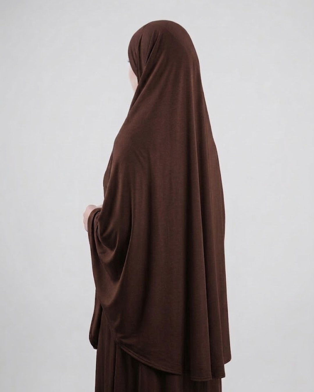 Brown- Hijab & Convertible Niqab