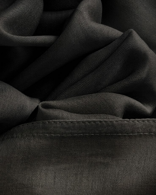 Premium Double Stitch Modal Hijab - Black