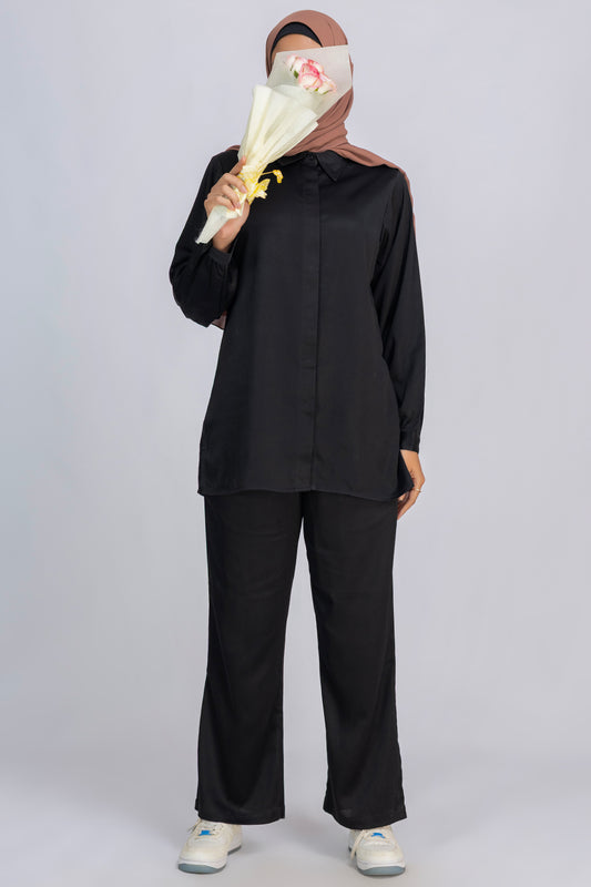 Modest Co-Ord Set - Black