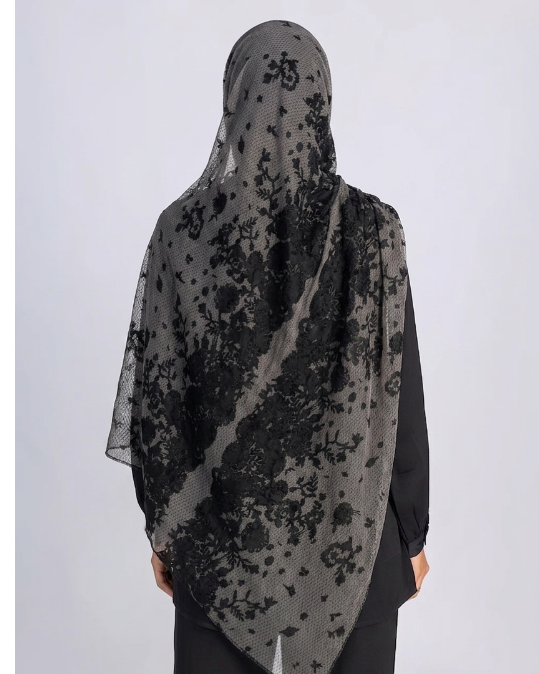 Lace Print Hijab