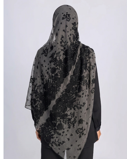 Lace Print Hijab