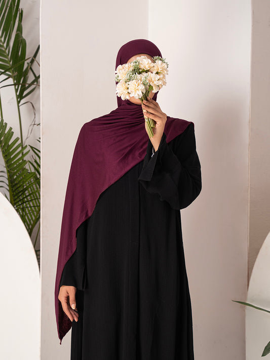 Premium Jersey Hijab - Burgundy