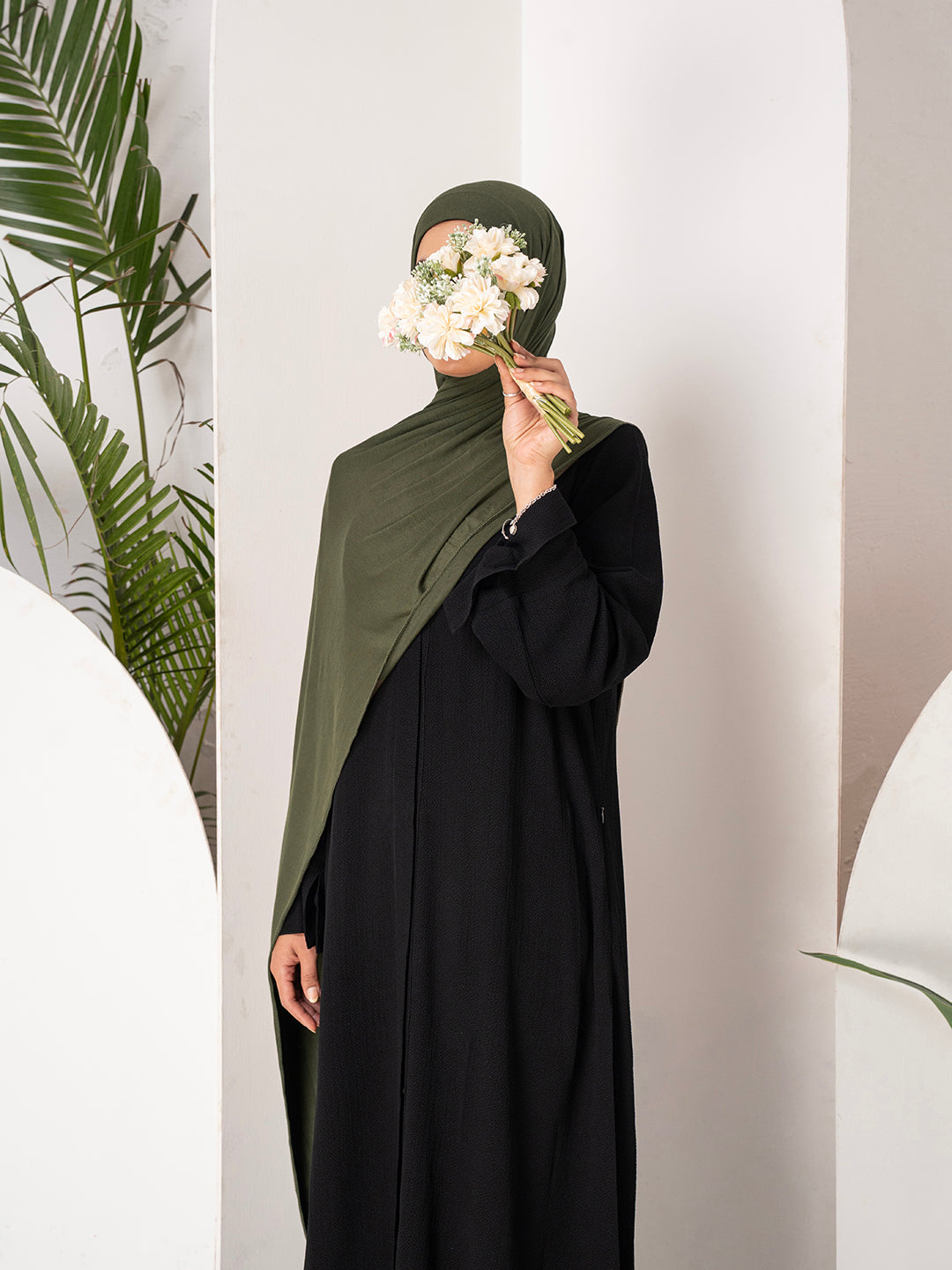 Premium Jersey Hijab - Khaki