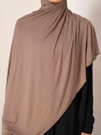 Premium Jersey Hijab - Taupe