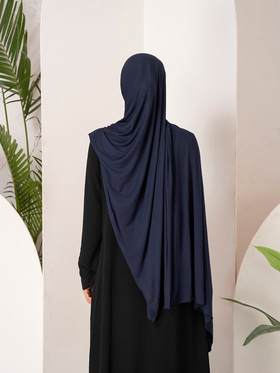 Premium Jersey Hijab - Navy Blue