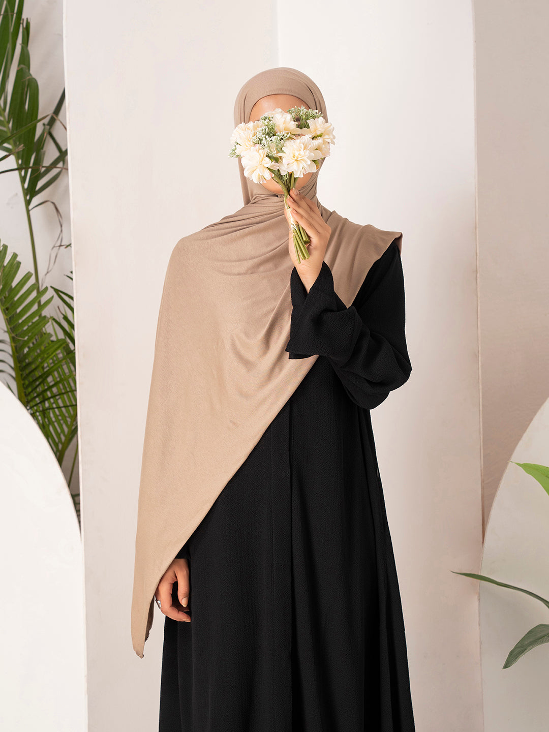 Premium Jersey Hijab - Beige