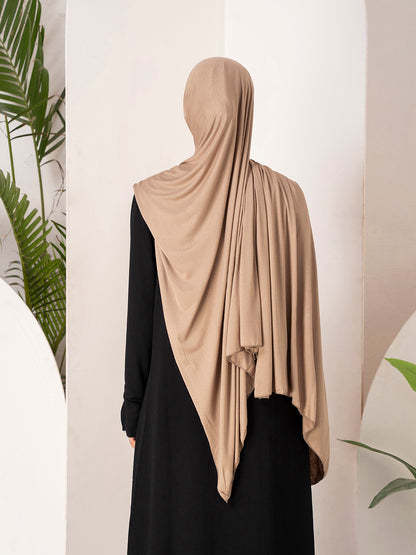 Premium Jersey Hijab - Beige