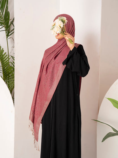Burgundy Pashmina Hijab