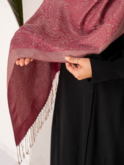 Burgundy Pashmina Hijab